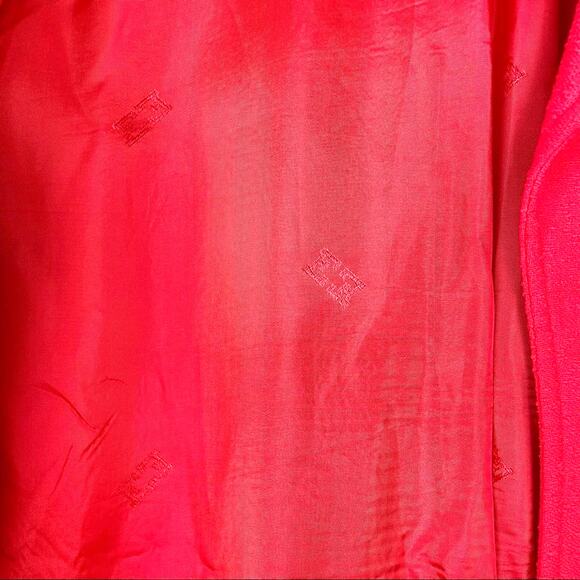 Escada | Bright Orange Blazer Wool Blend Structured Coral 6 - Picture 5 of 9